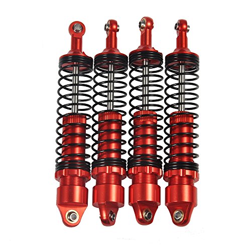 Axspeed Einstellbarer Stoßdämpfer Rot für 1/10 RC TRX-4 Wraith SCX10 D90 (100mm) von AXspeed