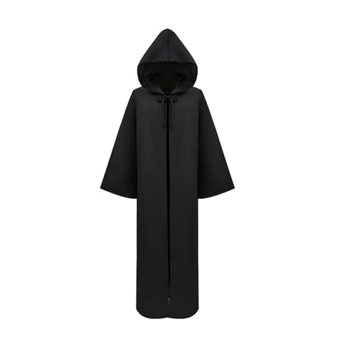 Axvxby Umhang mit Kapuze, Zaubererkleid für Erwachsene für Weihnachtsfeiern, Mittelalterliches Renaissance Mönch Kostüm mit Kapuze, Priester Cosplay Kostüm Karneval Halloween Axvxby Umhang mit Kapuze, Zaubererkleid für Erwachsene für Weihnachtsfeiern, Mittelalterliches Renaissance Mönch Kostüm mit Kapuze, Priester Cosplay Kostüm Karneval Halloween von Axvxby