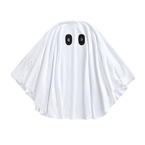 Ayalinggo Geisterkostüm für Kleinkinder, Halloween, Poncho, Boo Outfit, weißes Blatt, Umhang, Cosplay, Performance-Kleidung (ein Blatt, Geist, 0–12 Monate) von Ayalinggo