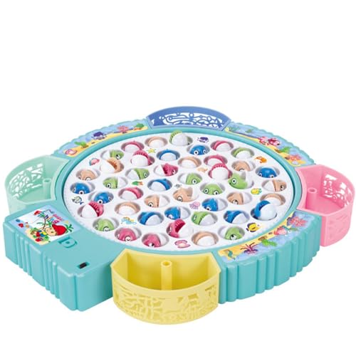 Angelspiel,Angeln Spiel Spielzeug für 3,4,5,6 Jahre Alt,45 Fische,4 Angelruten,Spinnfischen Brettspiel Set mit Musik,Geschenk für Jungen und Mädchen Angelspiel,Angeln Spiel Spielzeug für 3,4,5,6 Jahre Alt,45 Fische,4 Angelruten,Spinnfischen Brettspiel Set mit Musik,Geschenk für Jungen und Mädchen von Ayciep