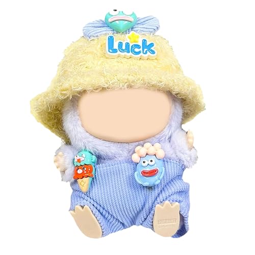 Ayizhiniu Labubu Kleidung, Niedliche Labubu-Spielzeugkleidung, Mini Plüsch Puppen Kleidung, Labubu Plüschspielzeugkleidung, Plush Hoodie Satz, Gilt für Labubu Plüschtiere von Ayizhiniu