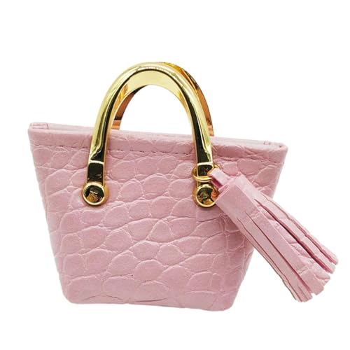 Aymzbd 1/6 Weibliche Handtasche Miniatur Einkaufstasche Figuren Kostümteile Vorgeben Spielzeug Puppe Zubehör 12" Frauen Soldat Mode Tasche, Rosa von Aymzbd