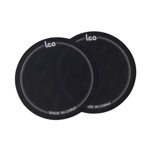 Aymzbd 2 Stück Trommelfell es, Schutzaufkleber, Langlebig, Einfache Und Schnelle Installation, Schlagfester Trommelfell Schutz, schwarz 9,6cm von Aymzbd