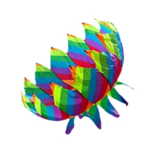 Aymzbd 3D-Drachen, Fliegende Drachen, 3D-Flugspielzeug, rahmenlose Kindergeschenke, großer Stranddrachen, großer Drachen für Outdoor-Strand, Camping, Regenbogenfarbe Aymzbd 3D-Drachen, Fliegende Drachen, 3D-Flugspielzeug, rahmenlose Kindergeschenke, großer Stranddrachen, großer Drachen für Outdoor-Strand, Camping, Regenbogenfarbe von Aymzbd