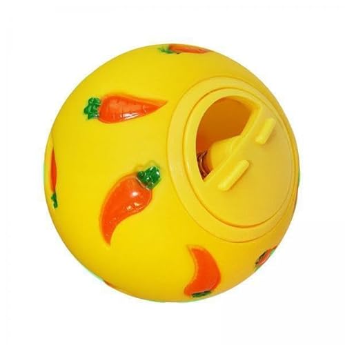 Aymzbd 6xPet Slow Feeder Bowl Snack Toy Ball Interaktives Hasenspielzeug für Welpen Gelb von Aymzbd