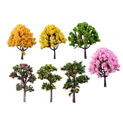 Aymzbd 7Pcs Miniatur Künstliche Bäume für Tafelaufsatz DIY Handwerk Diorama von Aymzbd