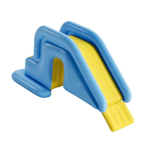 Aymzbd Aufblasbare Wasserrutsche, Strapazierfähig, für Kinder, Tragbares Zubehör, Einfach Aufzubauen, PVC Zubehör, für Den Innen Und Außenbereich, Hellblau von Aymzbd