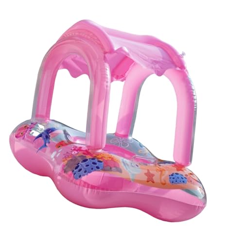 Aymzbd Aufblasbarer Pool Schwimmreifen mit Baldachin, Aufblasbares Schwimm Wasserspielzeug, Kreatives Schwimmspielzeug für Wasserpark, Strand, Geschenke für, mit Griff Ohne Glocke von Aymzbd