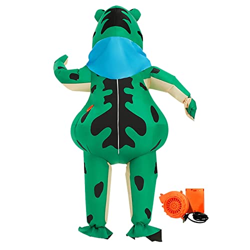 Aymzbd Aufblasbares Frosch Kostüm für Erwachsene, Halloween, Party, Cosplay, Karneval, Kleidung von Aymzbd