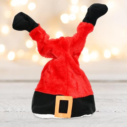 Aymzbd Bewegliche Weihnachtsmütze für Weihnachten, Elektrische Mütze, Tanzende Weihnachtsmütze für Festivals, Kinder, Freunde, Stil b von Aymzbd