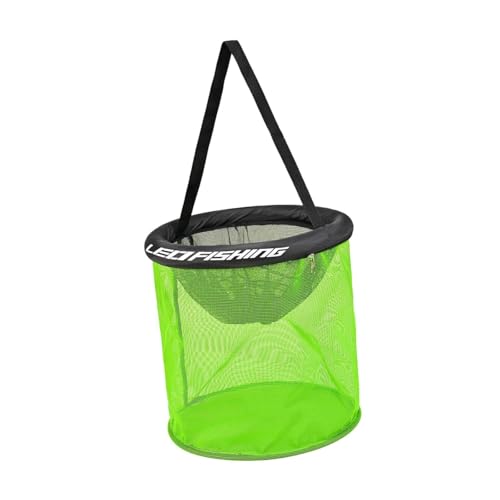 Aymzbd Float Ing Net Folding Ing Cage Robuste Mehrzweck Leichte Mesh Net Köder Lagerung Käfig für Teich Fluss Outdoor, 35cm von Aymzbd