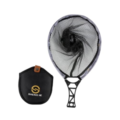 Aymzbd Ing Mesh Net Kompakte Landung Net Leichte Non Slip Grip Griff Fly Ing Hand für Boot Outdoor Salzwasser, S von Aymzbd