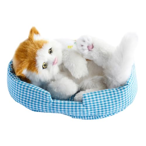 Aymzbd Interaktive Katze Spielzeug für Kinder mit Geräuschen Und Schlaffunktion, Kopf Orange Katze Aymzbd Interaktive Katze Spielzeug für Kinder mit Geräuschen Und Schlaffunktion, Kopf Orange Katze von Aymzbd