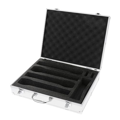 Aymzbd Mikrofontasche, Mikrofontasche, Hart, Professionelle Instrumentenbox, Hartschale, Mikrofontasche, Mikrofon Tragetasche für Chatroom, Internet, Singen, Argent hält 4 Aymzbd Mikrofontasche, Mikrofontasche, Hart, Professionelle Instrumentenbox, Hartschale, Mikrofontasche, Mikrofon Tragetasche für Chatroom, Internet, Singen, Argent hält 4 von Aymzbd