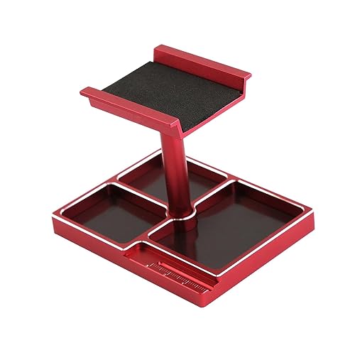 Aymzbd RC Car Ständer, RC Arbeitsständer, Wartungsständer, Multifunktionale Reparatur Workstation, RC Car Reparaturplattform für 1/8 1/24 1/10 DIY ACCS Hobby, Rot von Aymzbd