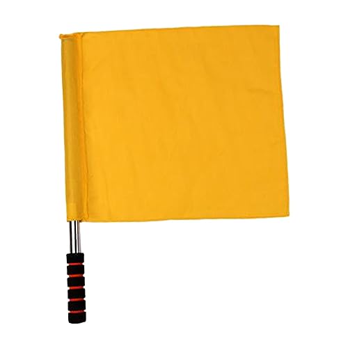 Aymzbd Schiedsrichterflagge, Signalflagge, Tragbare, Langlebige Handflagge, Verkehrssicherheitsflagge für Spiele, Fußball, Verkehr, Fußball, Gelb Aymzbd Schiedsrichterflagge, Signalflagge, Tragbare, Langlebige Handflagge, Verkehrssicherheitsflagge für Spiele, Fußball, Verkehr, Fußball, Gelb von Aymzbd