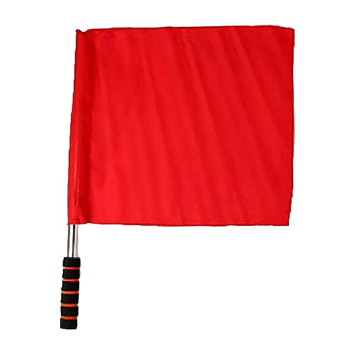 Aymzbd Schiedsrichterflagge, Signalflagge, Tragbare, Langlebige Handflagge, Verkehrssicherheitsflagge für Spiele, Fußball, Verkehr, Fußball, Rot Aymzbd Schiedsrichterflagge, Signalflagge, Tragbare, Langlebige Handflagge, Verkehrssicherheitsflagge für Spiele, Fußball, Verkehr, Fußball, Rot von Aymzbd