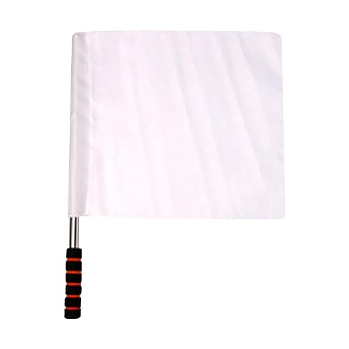 Aymzbd Schiedsrichterflagge, Signalflagge, Tragbare, Langlebige Handflagge, Verkehrssicherheitsflagge für Spiele, Fußball, Verkehr, Fußball, Weiß Aymzbd Schiedsrichterflagge, Signalflagge, Tragbare, Langlebige Handflagge, Verkehrssicherheitsflagge für Spiele, Fußball, Verkehr, Fußball, Weiß von Aymzbd