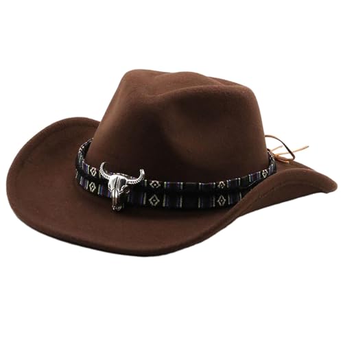 Aymzbd Western Cowboy Hut, Damen Sonnenhut, Leicht, Stilvoll, Winter, Langlebig, Sonnenschutzhut, Cowgirl Hut Zum Einkaufen, Wandern, Kaffee Aymzbd Western Cowboy Hut, Damen Sonnenhut, Leicht, Stilvoll, Winter, Langlebig, Sonnenschutzhut, Cowgirl Hut Zum Einkaufen, Wandern, Kaffee von Aymzbd