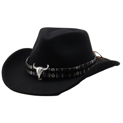 Aymzbd Western Cowboy Hut, Damen Sonnenhut, Leicht, Stilvoll, Winter, Langlebig, Sonnenschutzhut, Cowgirl Hut Zum Einkaufen, Wandern, Schwarz Aymzbd Western Cowboy Hut, Damen Sonnenhut, Leicht, Stilvoll, Winter, Langlebig, Sonnenschutzhut, Cowgirl Hut Zum Einkaufen, Wandern, Schwarz von Aymzbd