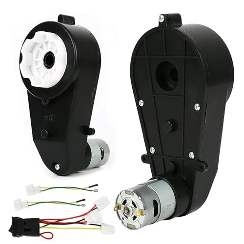 Ayolofei 2 Stück Elektromotor RS550 12V 40000RPM, Elektrischer Motor Getriebekasten für Kinderauto, Kinder Elektroauto Ersatzteile von Ayolofei