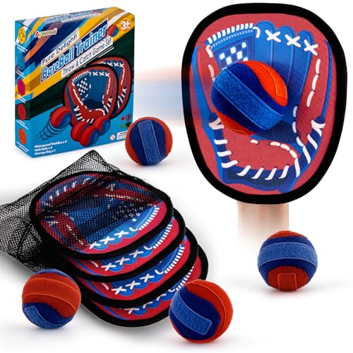 Aywewii Wurf- und Fangball-Set, Outdoor-Strand-Pool-Spielzeug für Kinder, Baseball-Spiel, Ball-Fangspiel, Kleinkind-Spielzeug, Spiele, Geschenke für 3, 4, 5, 6, 7 Jahre, Jungen, Mädchen Aywewii Wurf- und Fangball-Set, Outdoor-Strand-Pool-Spielzeug für Kinder, Baseball-Spiel, Ball-Fangspiel, Kleinkind-Spielzeug, Spiele, Geschenke für 3, 4, 5, 6, 7 Jahre, Jungen, Mädchen von Aywewii