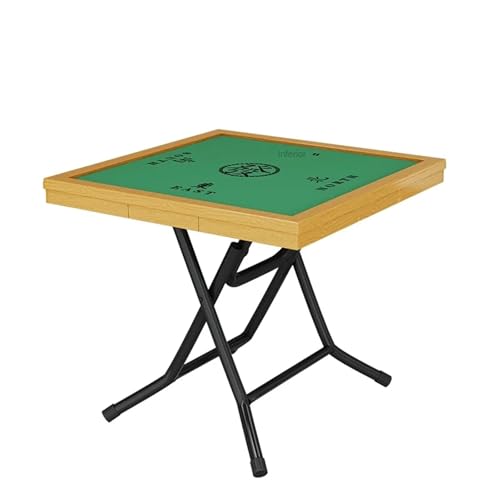 Ayztantine Mahjong-Tisch klappbar Klappbarer Mahjong-Tisch, Faltbarer quadratischer Poker-Kartenspieltisch for den Haushalt(Color12) von Ayztantine