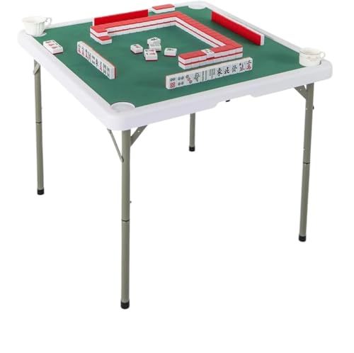 Ayztantine Mahjong-Tisch klappbar Mahjong-Tisch, 35 Zoll großes, quadratisches Klappspiel mit 4 Getränkehaltern, Anti-Rutsch-Matte, Metallbeine, tragbar Ayztantine Mahjong-Tisch klappbar Mahjong-Tisch, 35 Zoll großes, quadratisches Klappspiel mit 4 Getränkehaltern, Anti-Rutsch-Matte, Metallbeine, tragbar von Ayztantine