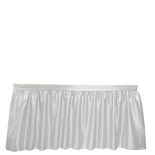 Tischdecke Hochzeit Tischrock Tischdecke Glitzer Glitzer Schimmer Rechteck Tischdecken for Geburtstagsparty Event Hochzeitsdeko für Partys Veranstaltungen, Hochzeiten, Bankette(Silver,12ft 70x426cm) von Ayztantine