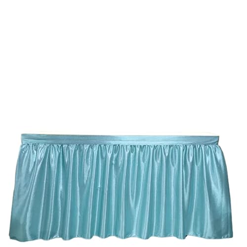 Tischdecke Hochzeit Tischrock Tischdecke Glitzer Glitzer Schimmer Rechteck Tischdecken for Geburtstagsparty Event Hochzeitsdeko für Partys Veranstaltungen, Hochzeiten, Bankette(Sky blue,12ft 70x426cm) von Ayztantine