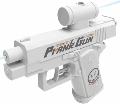 Prank Gun Zwei-Wege-Wasserpistole – Lustige Spritzpistole für Kinder & Erwachsene, Super Soaker für Sommer, Garten & Pool (2 Stück,Weiß) von Azarton