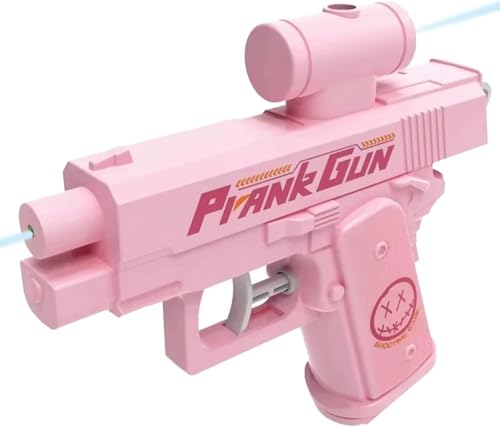 Prank Gun Zwei-Wege-Wasserpistole – Lustige Spritzpistole für Kinder & Erwachsene, Super Soaker für Sommer, Garten & Pool (6 Stück,Pink) von Azarton