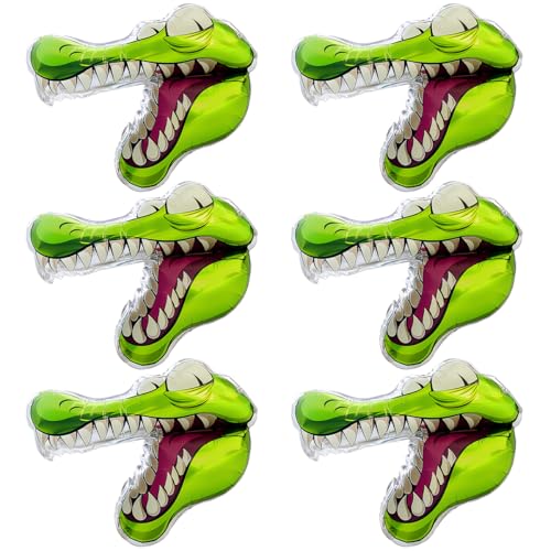 Aufblasbare Tiere, Pool Tiere Aufblasbar, 6-teiliges Set, Fisch Ballons, Aufblasbarer Fisch, Aufblasbare Tiere, Pool Tiere Aufblasbar, Fisch Aufblasbares Spielzeug (Krokodil) von AzcosInfyte