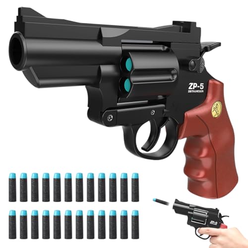 Kinder Spielzeug Pistole, Spielzeugpistole, Toy Pistolen, Soft Bullet Gun mit 22 Soft Bullet für ab 8+ für Kinder Spiele Draussen Halloween Karneval Cosplay von AzcosInfyte