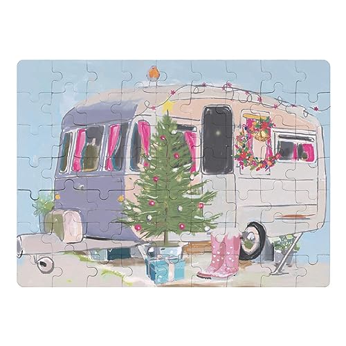 Azeeda A5 'Weihnachtscampingwagen ' Magnetisches Puzzle (JI00000022) von Azeeda