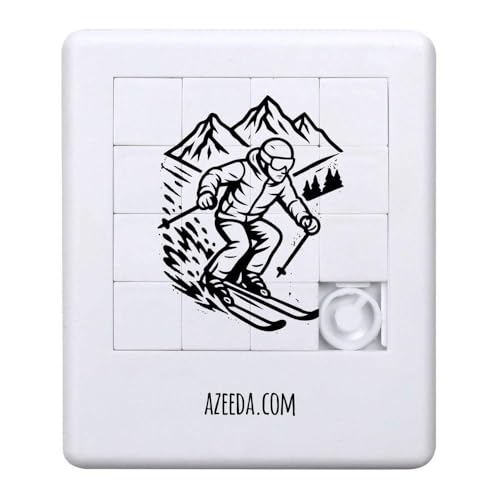 Azeeda 'Abfahrtsski' Schiebepuzzle (PZ00036835) von Azeeda