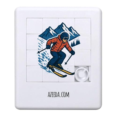 Azeeda 'Abfahrtsski' Schiebepuzzle (PZ00036836) von Azeeda