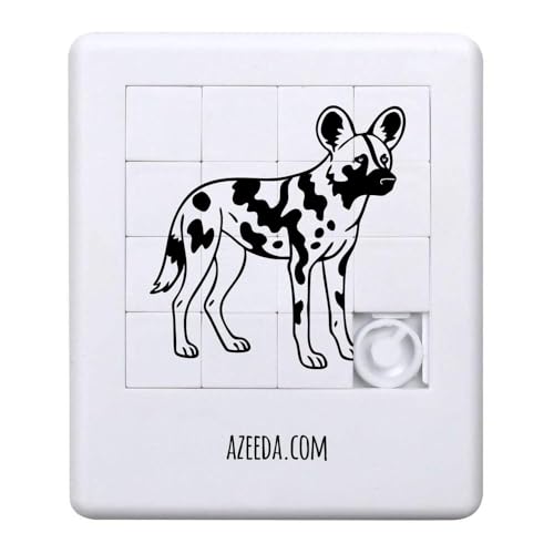 Azeeda 'Afrikanischer Wildhund' Schiebepuzzle (PZ00036548) von Azeeda