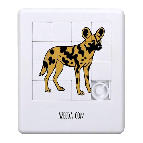 Azeeda 'Afrikanischer Wildhund' Schiebepuzzle (PZ00036549) von Azeeda