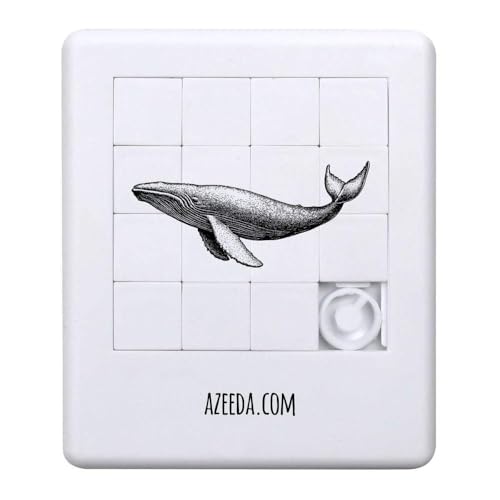 Azeeda 'Blauwal-Seitenansicht' Schiebepuzzle (PZ00034733) von Azeeda