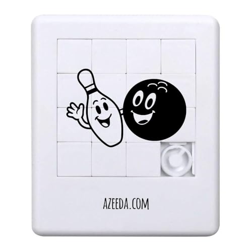 Azeeda 'Bowlingkugel und Kegel' Schiebepuzzle (PZ00036692) von Azeeda