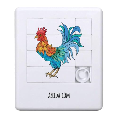 Azeeda 'Bunter Hahn' Schiebepuzzle (PZ00036657) von Azeeda