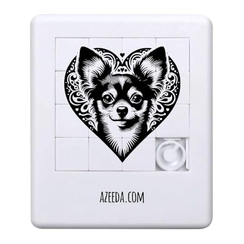 Azeeda 'Chihuahua-Liebesherz' Schiebepuzzle (PZ00037610) von Azeeda