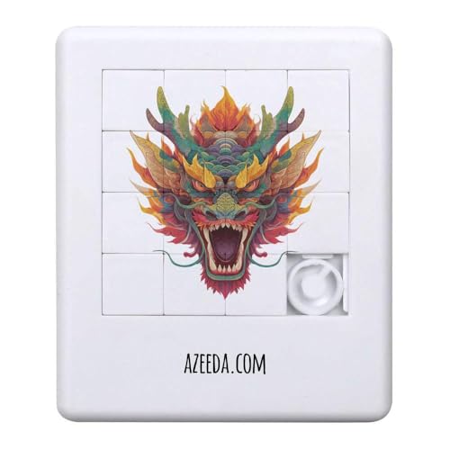 Azeeda 'Chinesischer Drachenkopf' Schiebepuzzle (PZ00036636) von Azeeda