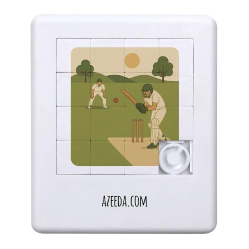 Azeeda 'Cricket-Spiel-Action' Schiebepuzzle (PZ00036866) von Azeeda