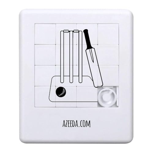 Azeeda 'Cricket-Spielfeld-Grundlagen' Schiebepuzzle (PZ00036869) von Azeeda