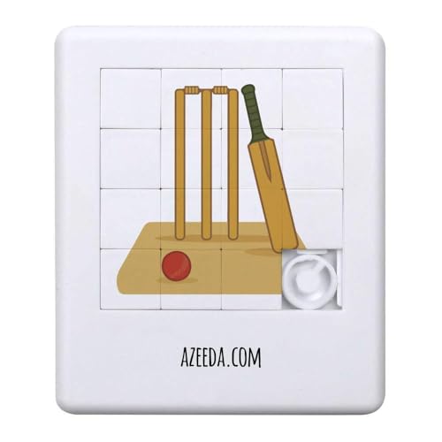 Azeeda 'Cricket-Spielfeld-Grundlagen' Schiebepuzzle (PZ00036870) von Azeeda