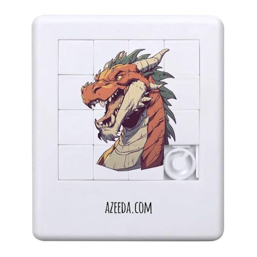 Azeeda 'Drachenporträt' Schiebepuzzle (PZ00036624) von Azeeda