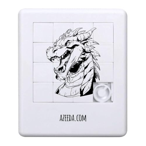 Azeeda 'Drachenporträt' Schiebepuzzle (PZ00036629) von Azeeda