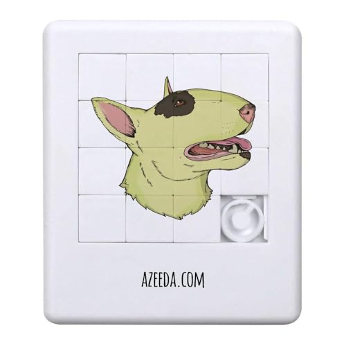 Azeeda 'Englisches Bullterrier-Porträt' Schiebepuzzle (PZ00036663) von Azeeda